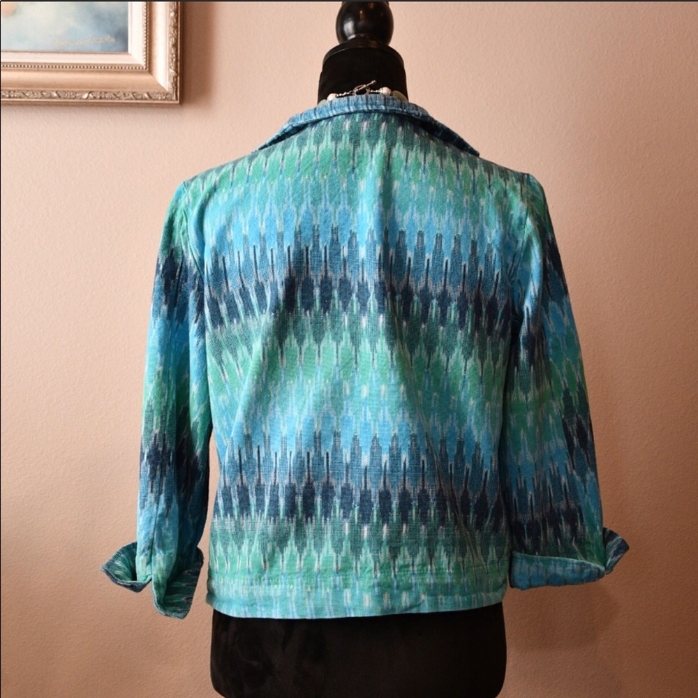 Vintage Painted Pony Tapestry Linen Crop Blazer (small) - Picture 5 of 8